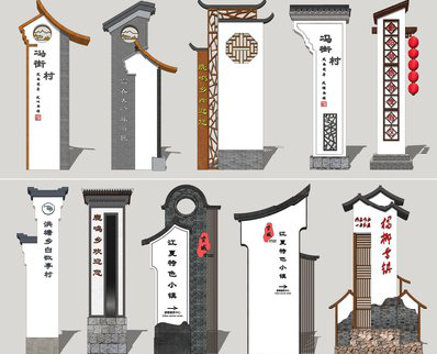 温县美丽乡村标识标牌有哪些分类？